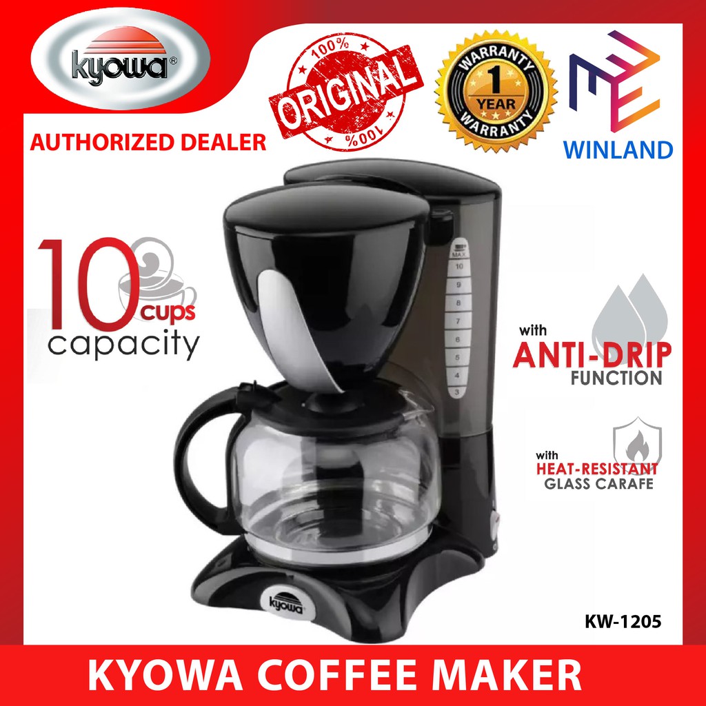 Kyowa 10Cups Portable Coffee Maker Coffee Machine with AntiDrip