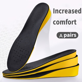 1.5-3.5cm Height Increase Insoles / Invisible Anti-shock Sports Insole / Breathable Orthopedic Shoes Pads