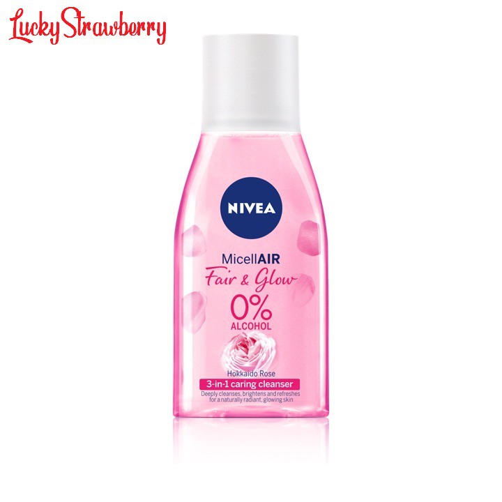 micellar water nivea hokkaido rose