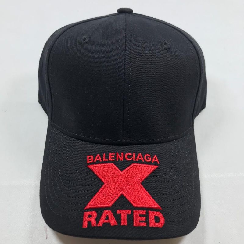 BALENCIAGA ☆キャップ 20SS X-RATED Lサイズ ブラック キャップ