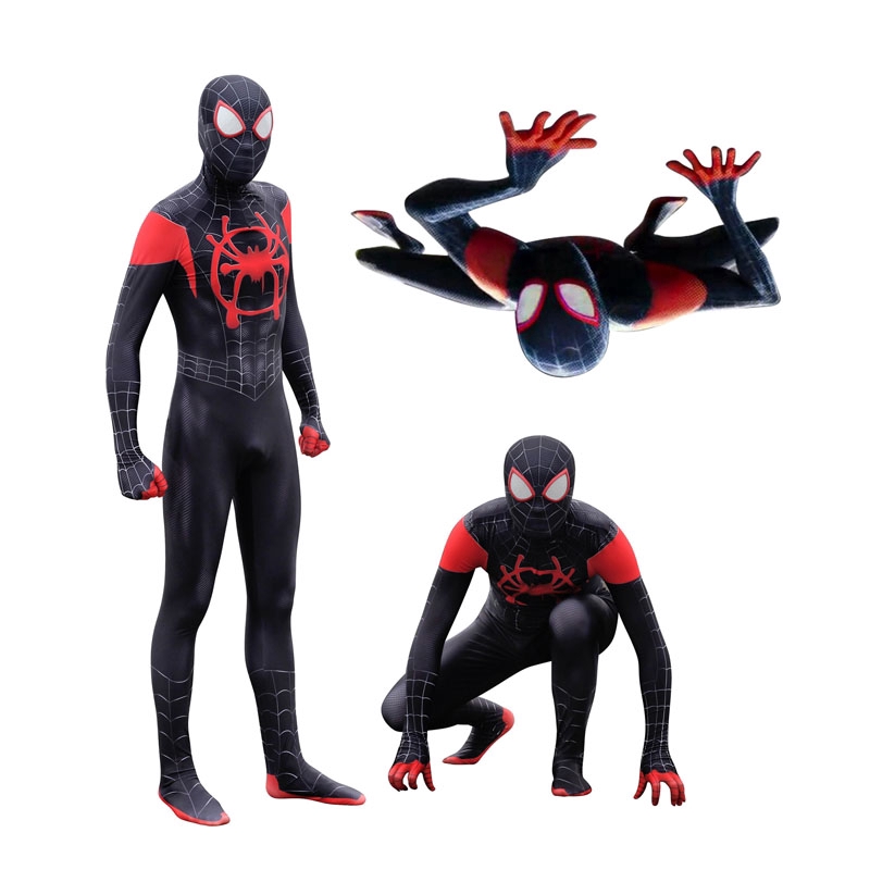 SpiderMan the Spider-Verse Miles Morales Cosplay Costume | Shopee  Philippines