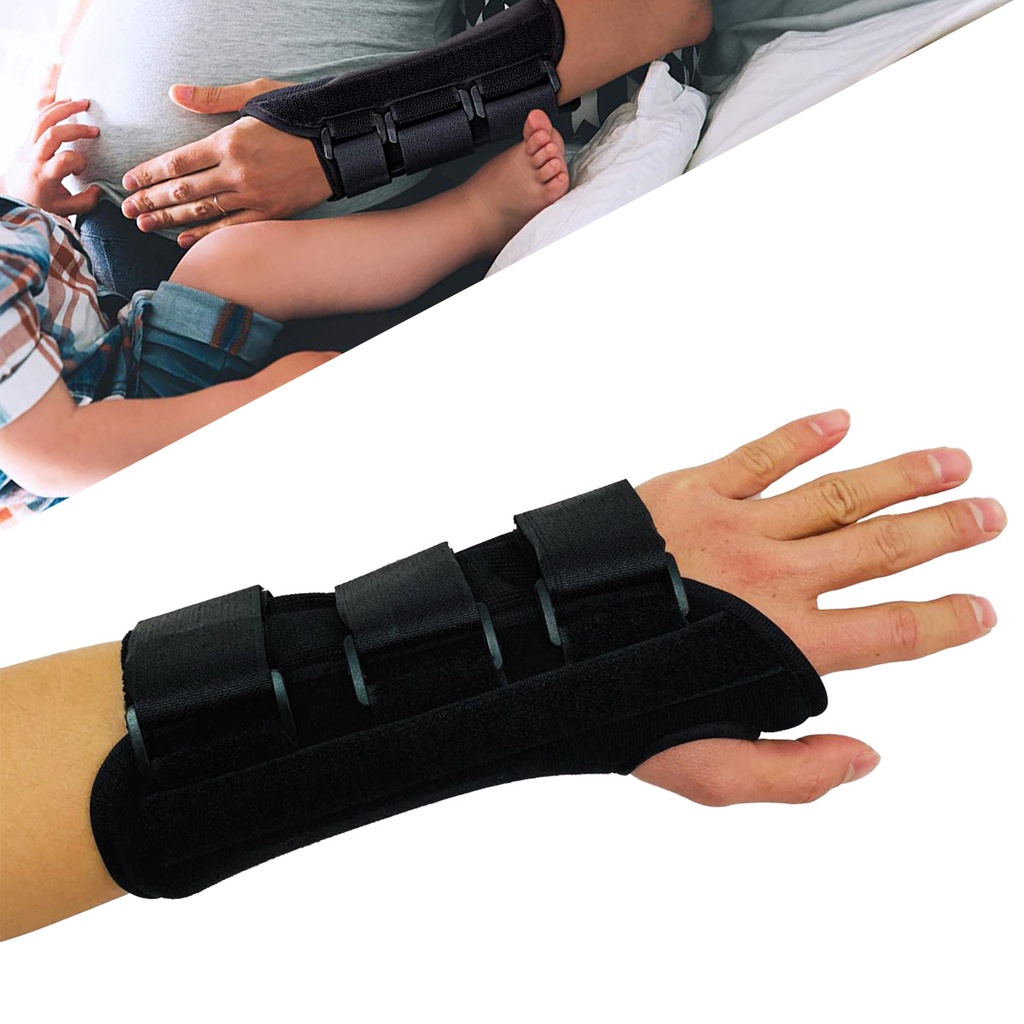 Adjustable Carpal Tunnel Wrist Support Pads Brace Sprain Fixed Forearm