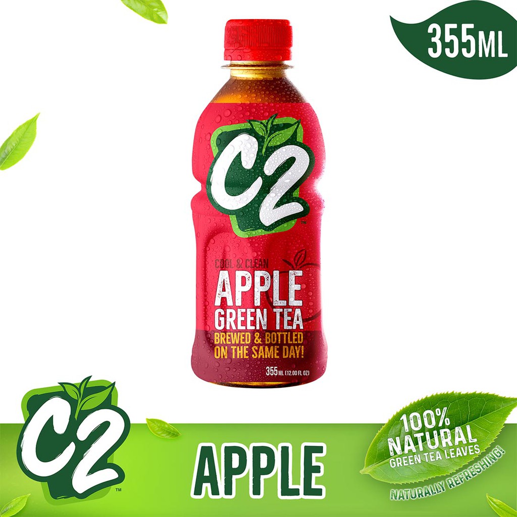 C2 Green Tea Apple Drink (355Ml) Shopee Philippines