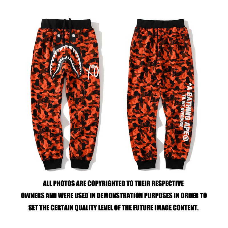 red bape sweatpants