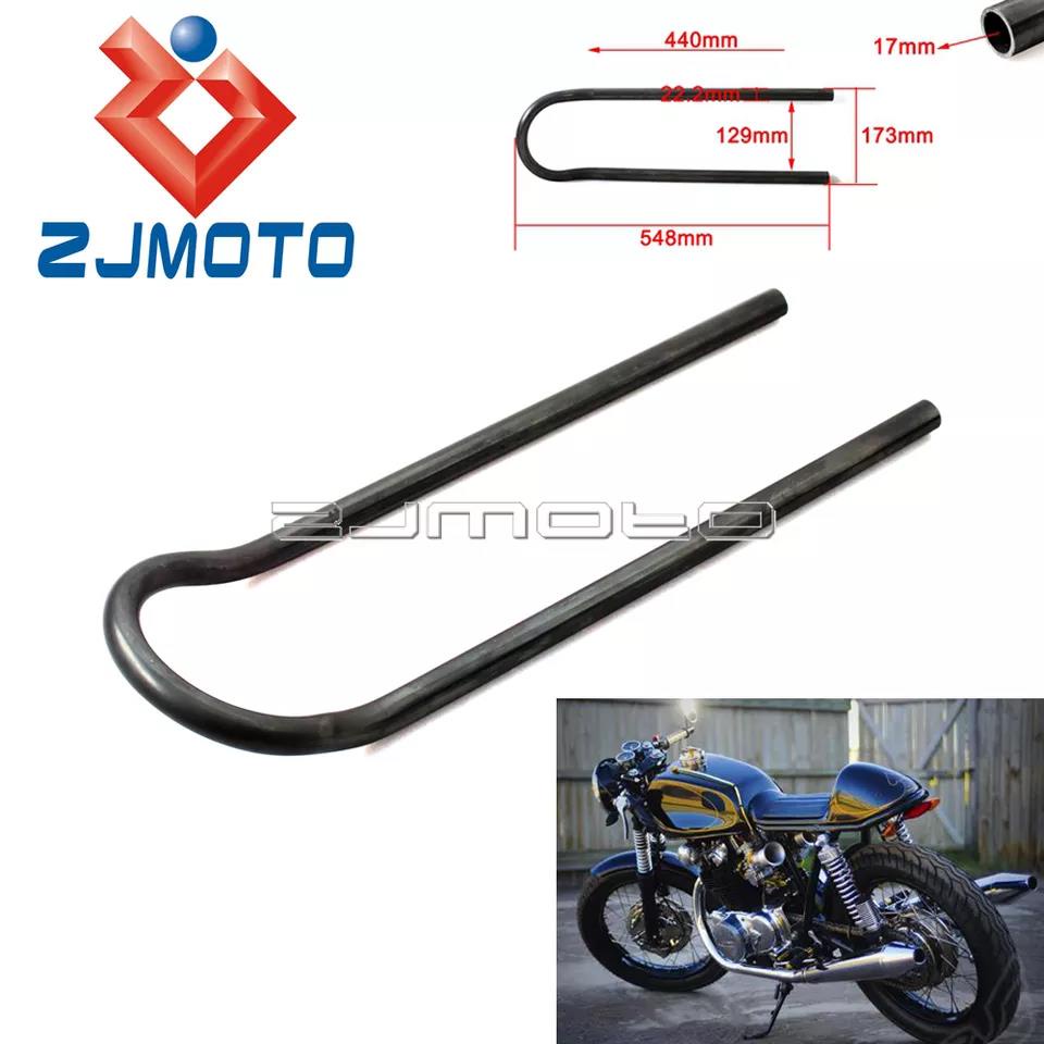 548mm Cafe Racer Rear Seat Cushion Hoop Loop Frame Upswept 7/8" Tube ...