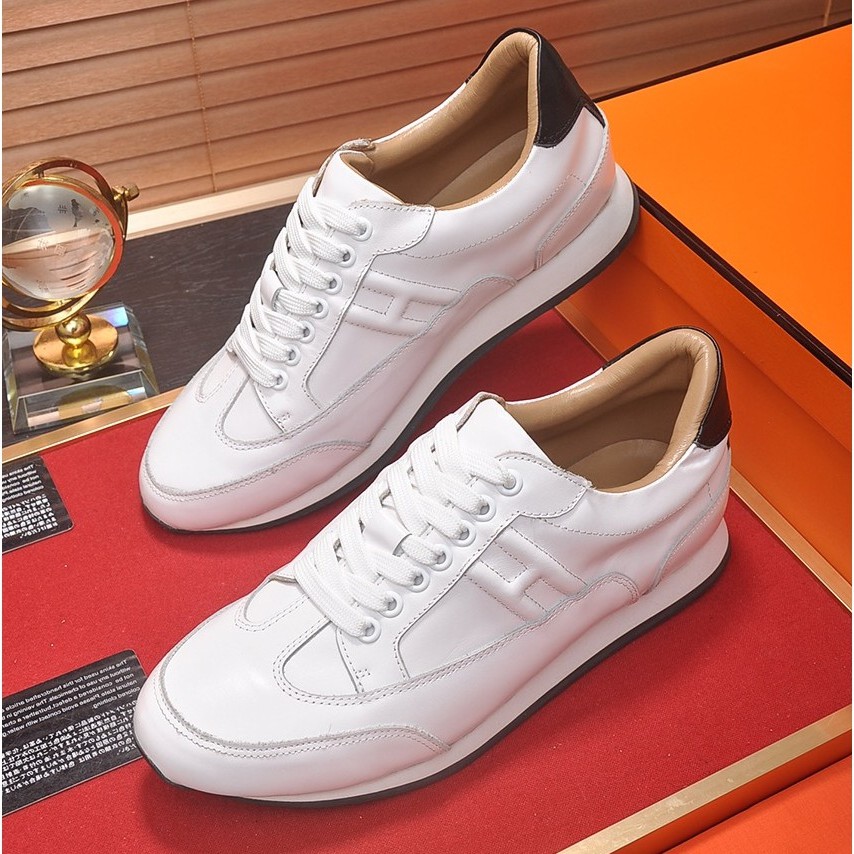 hermes sneakers white