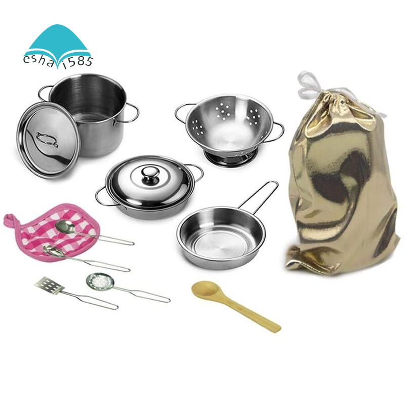 stainless steel play pots and pans