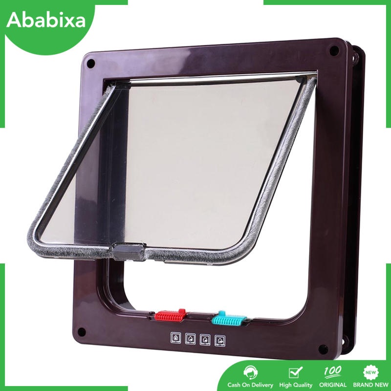 [ababixaMY] Interior Cat Doors 4Way Locking Door Cat Corridor Door Tunnel Easy to Install