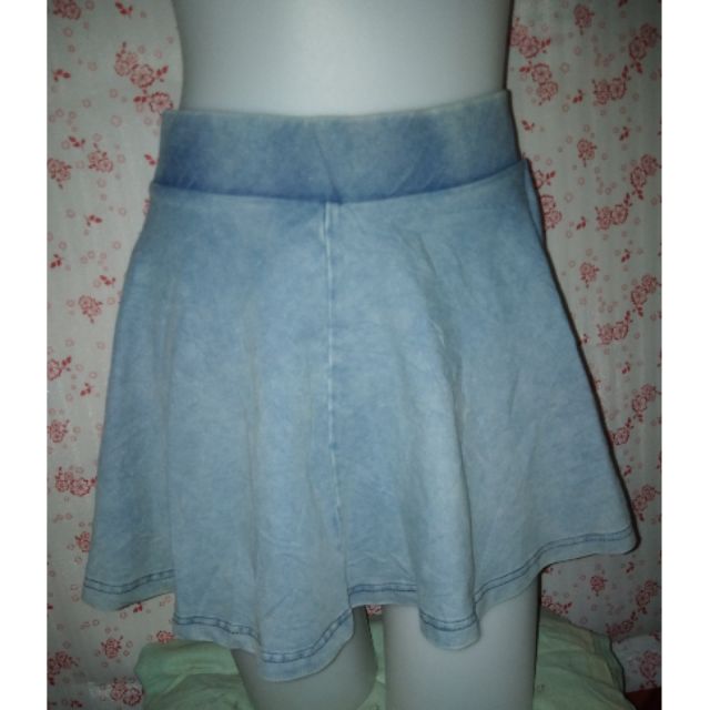 blue denim skirt topshop