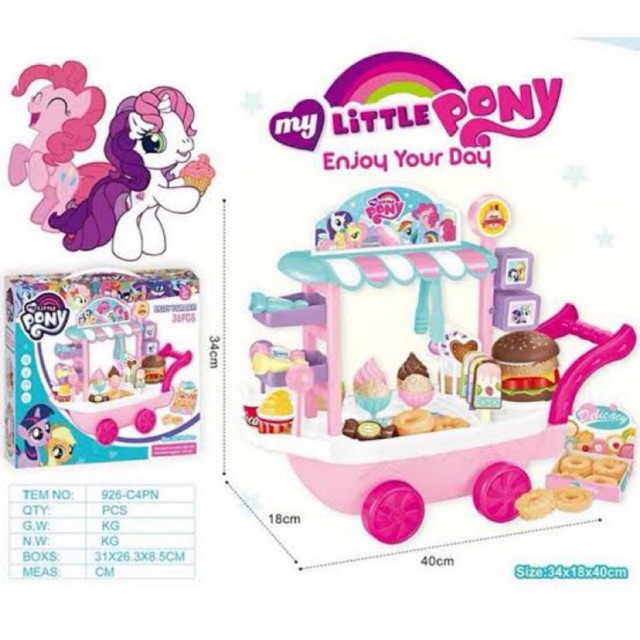 play toy horses ice cream