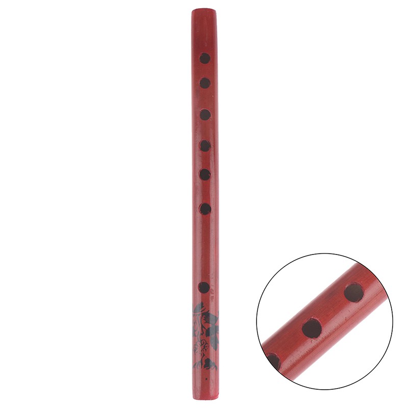 Traditional 6 Hole Bamboo Flute Clarinet Student Musical Instrument Wood Color Qisuw Recorder Flute 