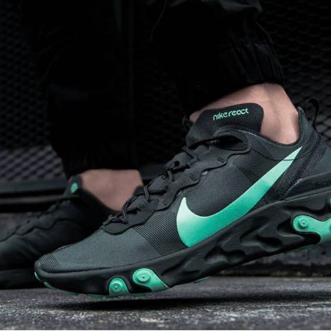 nike react element 55 black green