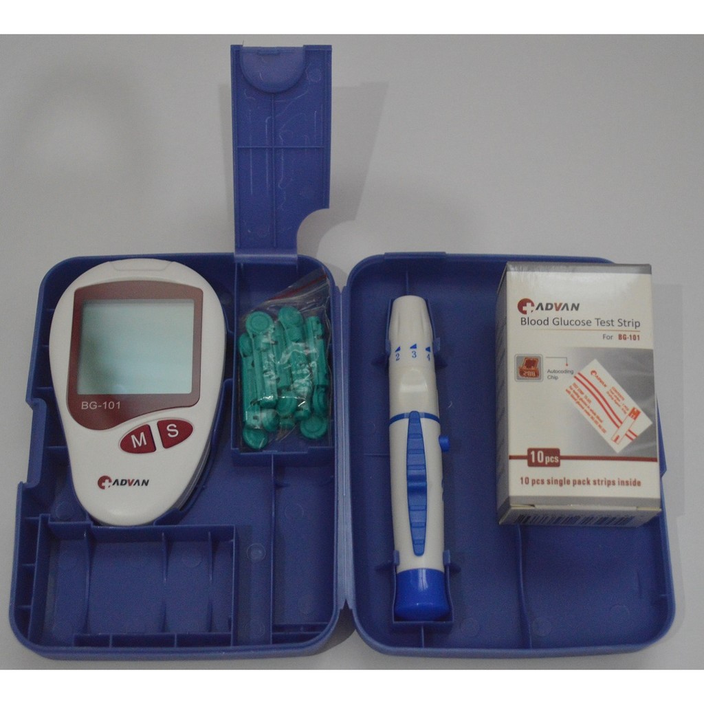 ADVAN Blood Sugar Monitor / Set (with 30 test strips & 25 lancets) Shopee Philippines