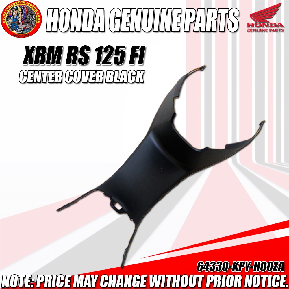 XRM 125 FI CENTER COVER BLACK (HPI) (GENUINE: 64330-KPY-H00ZA) | Shopee ...