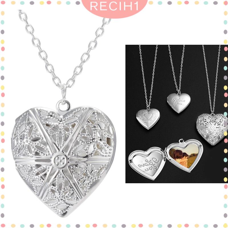 Collection Sterling Silver Polished Heart Locket Pendant Necklace