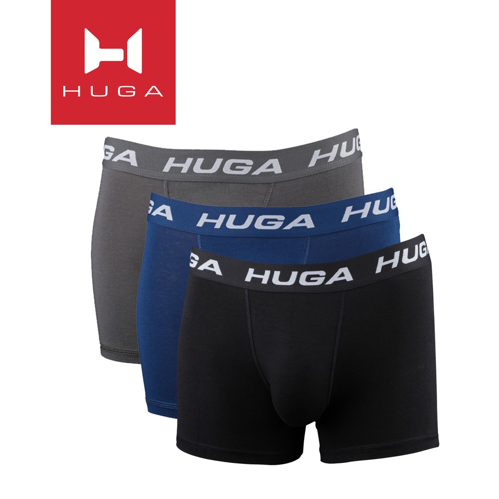 3 In 1 Huga Underwears Premium Elite Series Cotton Spandex Boxer