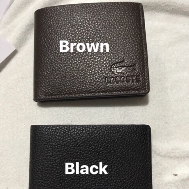 lacoste leather wallet