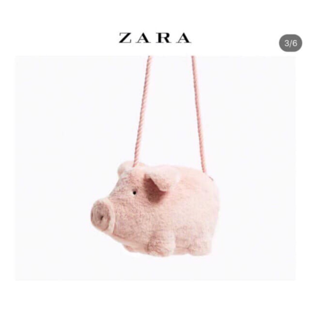 zara pig purse