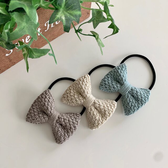 Crochet Ribbon Hair Elastic Natural Lame Shopee Philippines