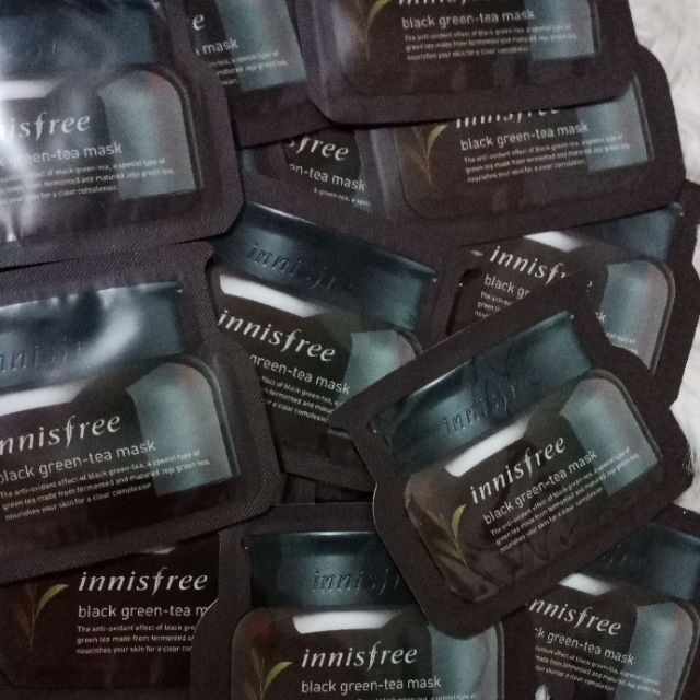 5pcs Innisfree Black GreenTea Mask Sample Sachet 4ml Shopee Philippines