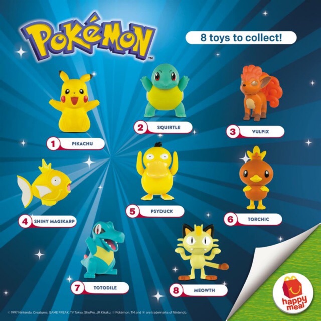 pokemon figures mcdonalds