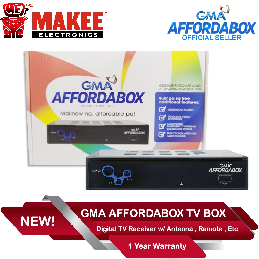 GMA AFFORDABOX Digital TV Box Receiver Shopee Philippines