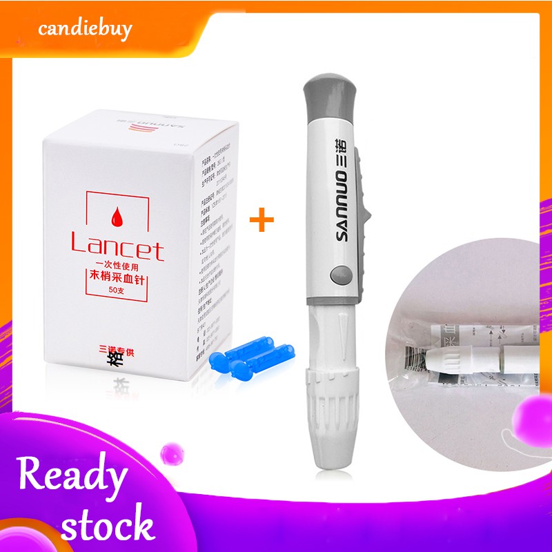50 pcs lancets & Diabetic Testing Pen Blood Glucose lancets pen The