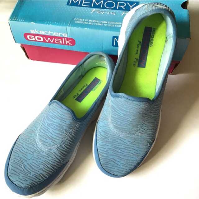 skechers memory foam shoes slip on