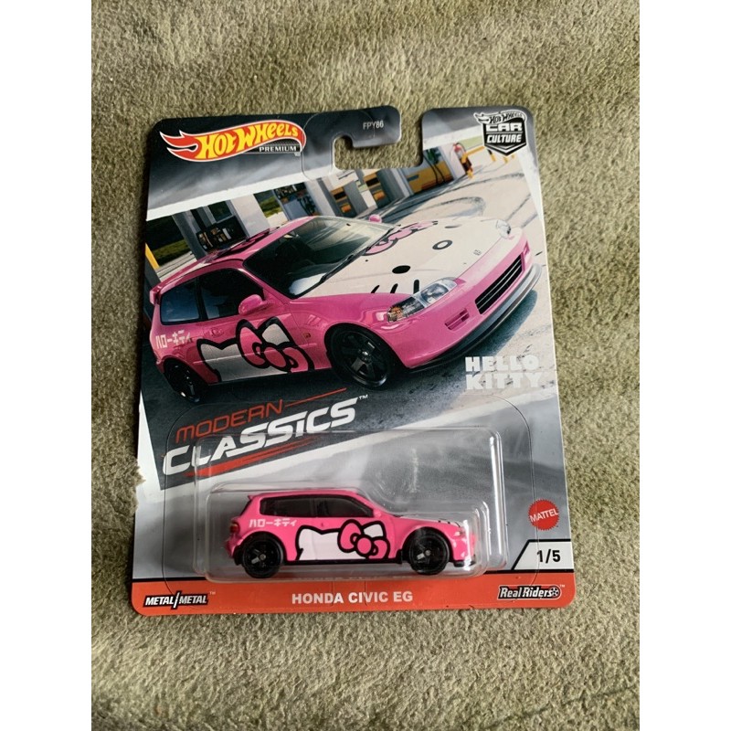 Hot Wheels Modern Classics Honda Civic EG hello kitty pink Shopee