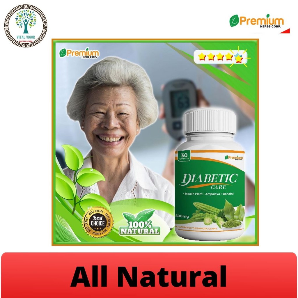 DIACARE ORGANIC All Natural Herbs 30Capsules Protection Against Kidney Damage,Insulin Control
