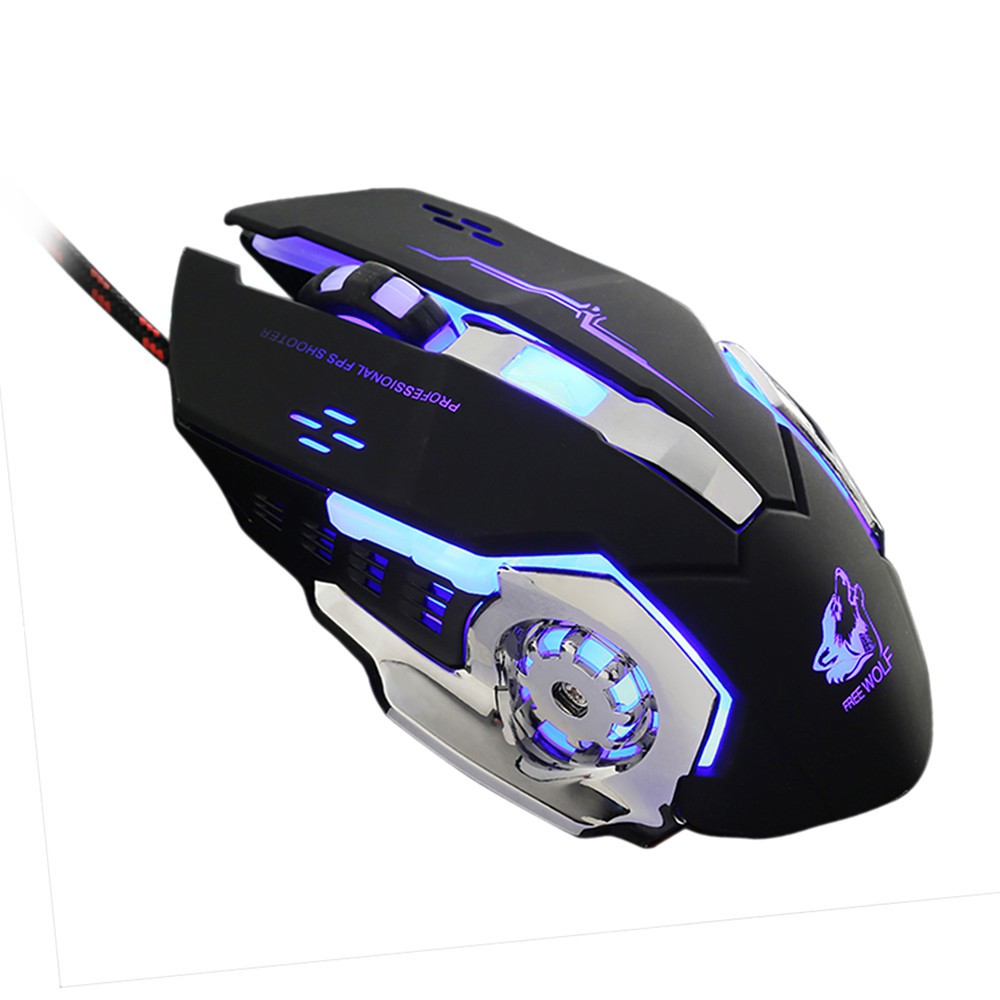 4000DPI Shift Key Wired LED Optical Gaming Mouse Mice USB Ergonomic Pro Gamer