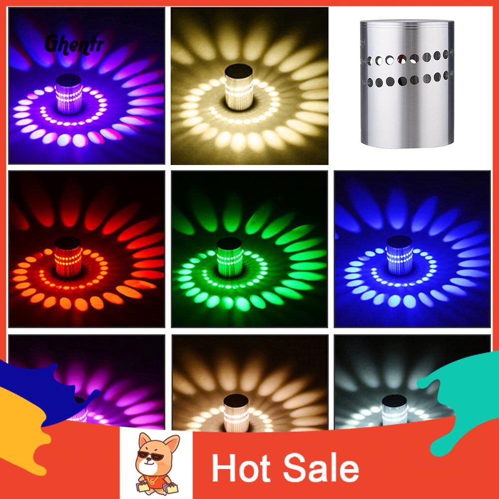 Gh 3w Led Wall Lamp Multi Hole Spiral Effect Hallway Ceiling Light Bar Party Decor Shopee Philippines