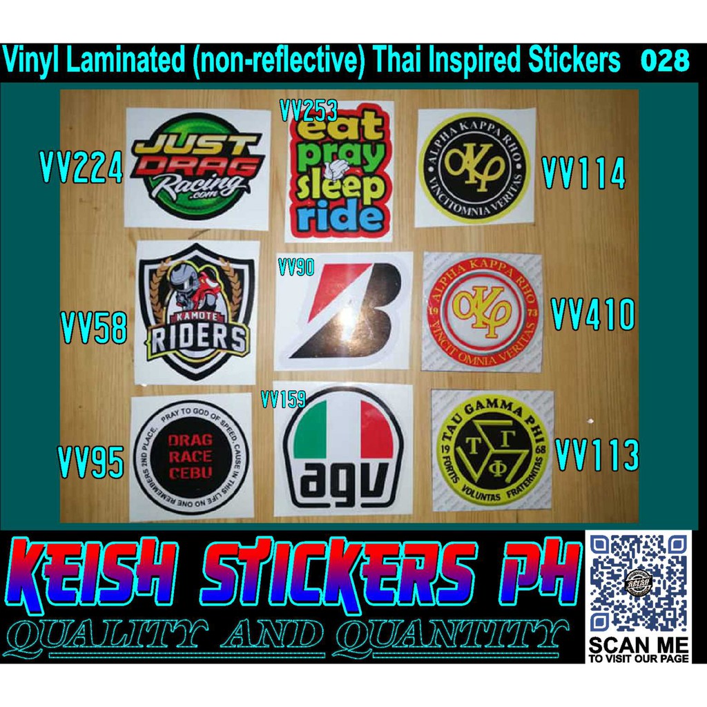 Vinyl Laminated Stickers 028 | Shopee Philippines