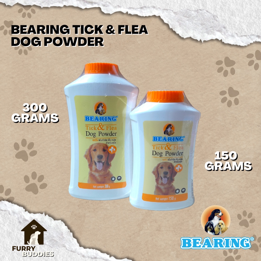 BEARING TICK & FLEA DOG POWDER (150 & 300 GRAMS) Shopee Philippines