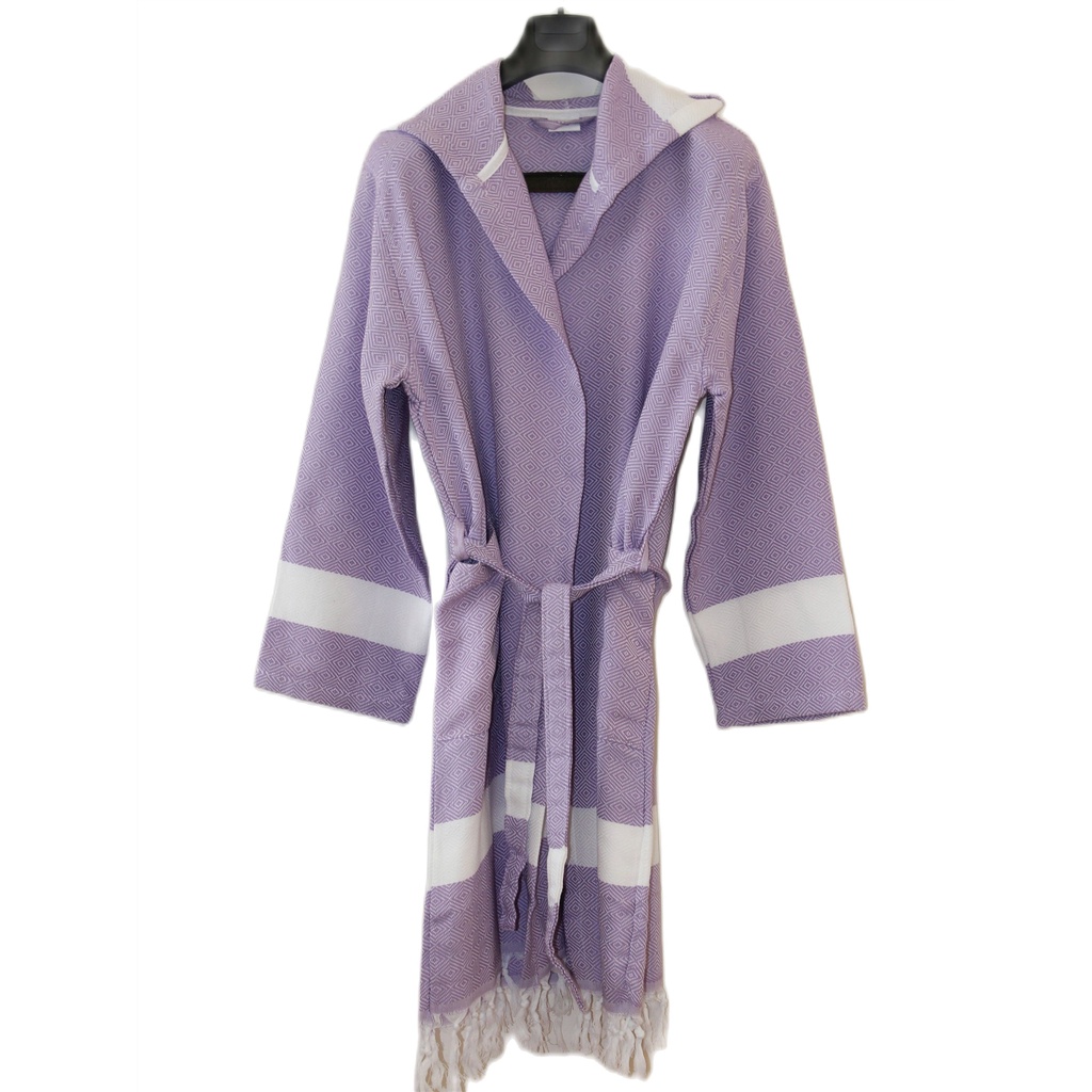 CACALA 100 Turkish Cotton Toweling Unisex Soft Hooded Luxury Bathrobe