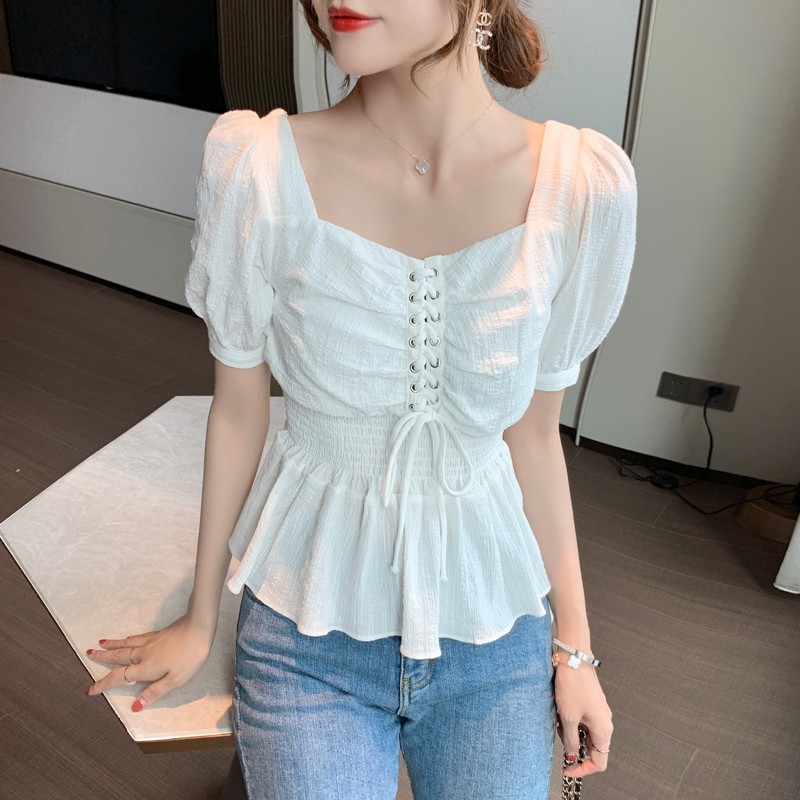 ruffle blouse