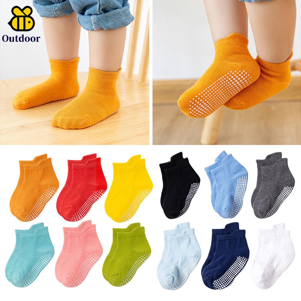 6Pairs Baby Socks Baby Ankle Socks Cotton Baby Socks Baby Non Slip Grip