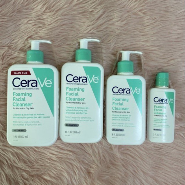cerave face foaming cleanser