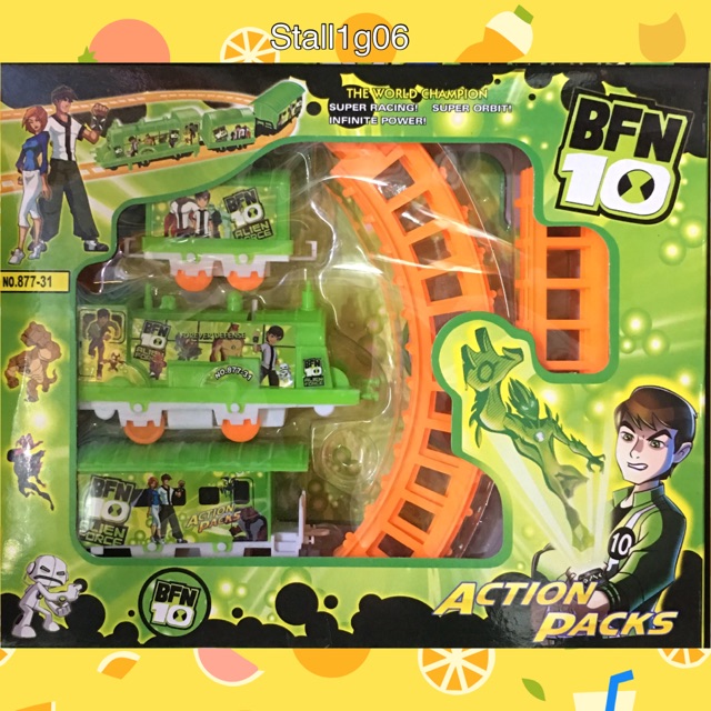 ben 10 toy train set