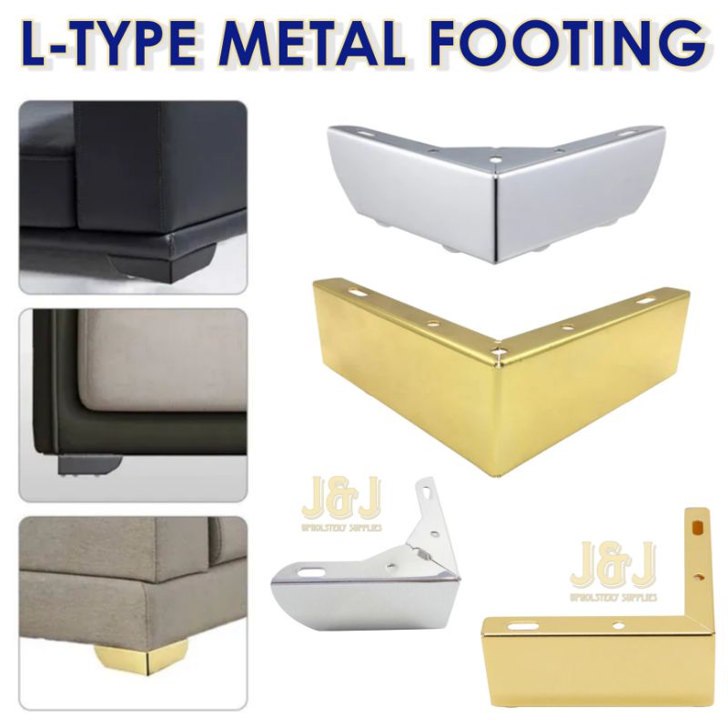 Metal Footing for Furniture (LType), furniture legs, feet, DIY