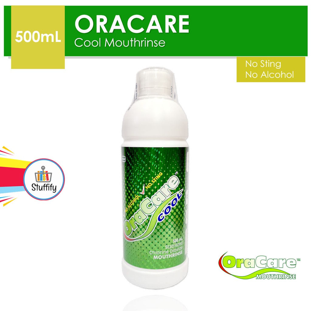 OraCare Cool Mouthrinse Mouthwash 500 mL, No Alcohol, No Burning