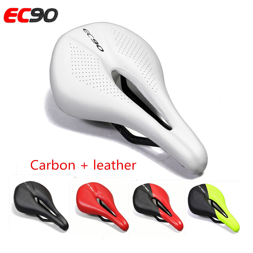 leather road bike saddle