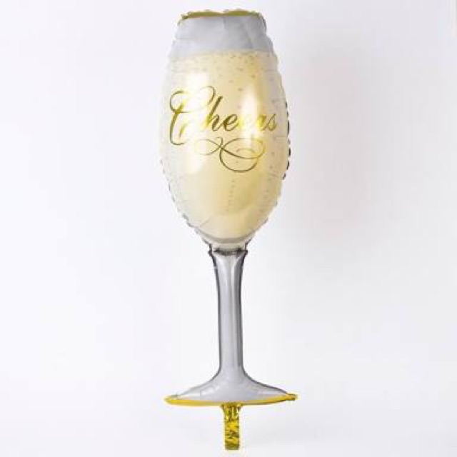 Champagne/wine glass foil balloons big Shopee Philippines