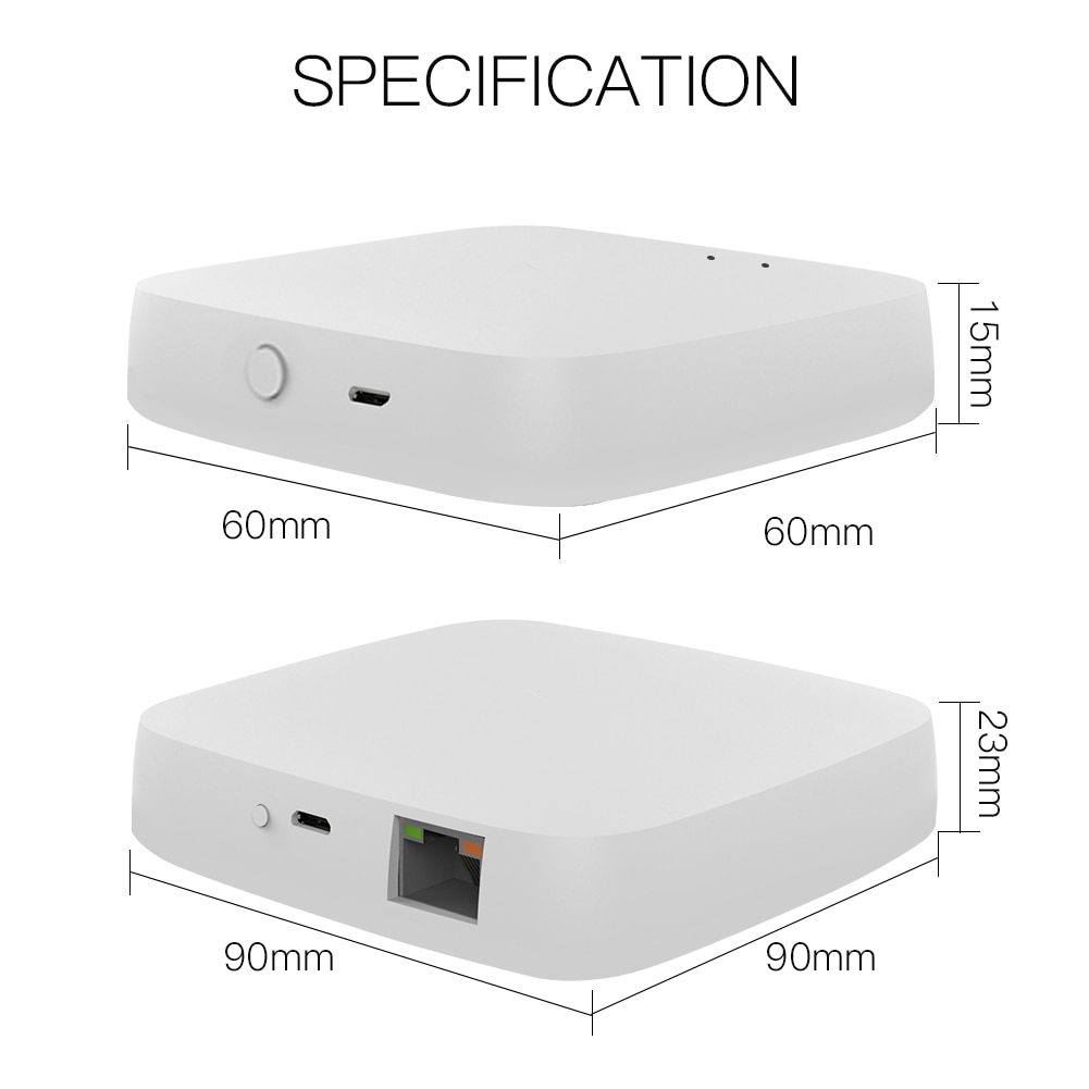 MOES Tuya ZigBee Smart Gateway Hub Smart Home Bridge Smart Life APP Wireless Remote Controller Works with Alexa Google Home — view 5