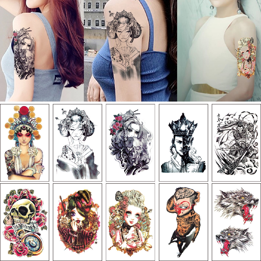 temporary tattoo shopee