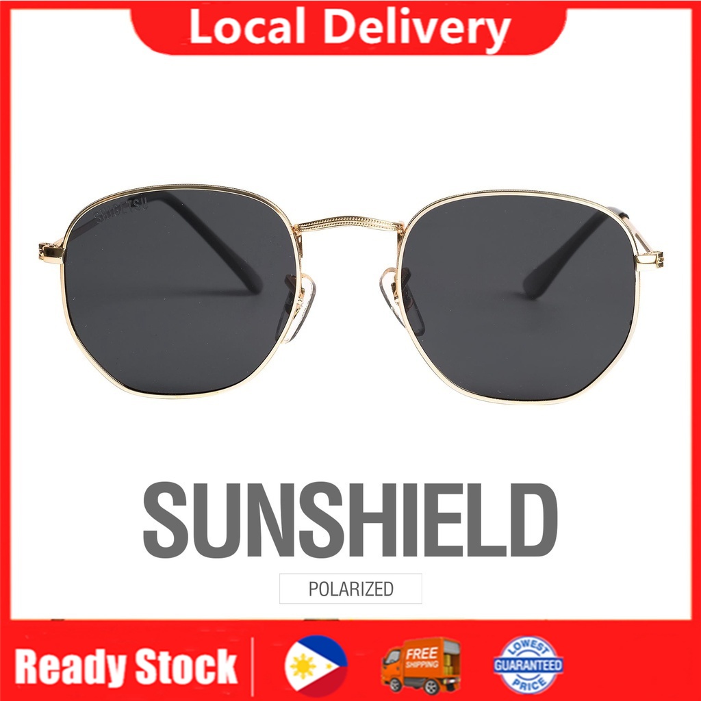 Ready Stock Shigetsu KASHIWA Sun Shield Glasses in Metal frame / Black