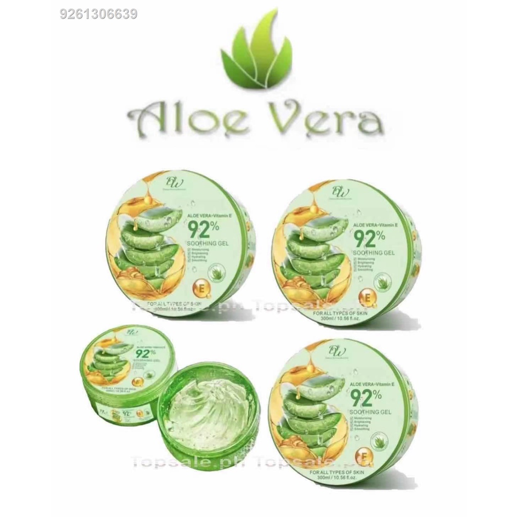 ( SET OF 3 ) DW 92 Aloe Vera & VITAMIN E Soothing Gel Moisturizing For