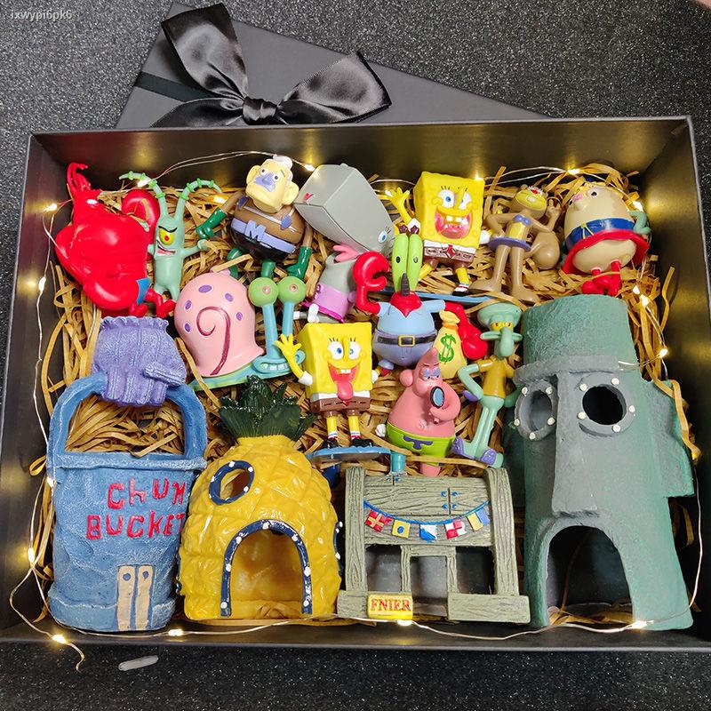 New Product▥□❈SpongeBob SquarePants house hand-made small ornaments pie big star crab owner s home p #6