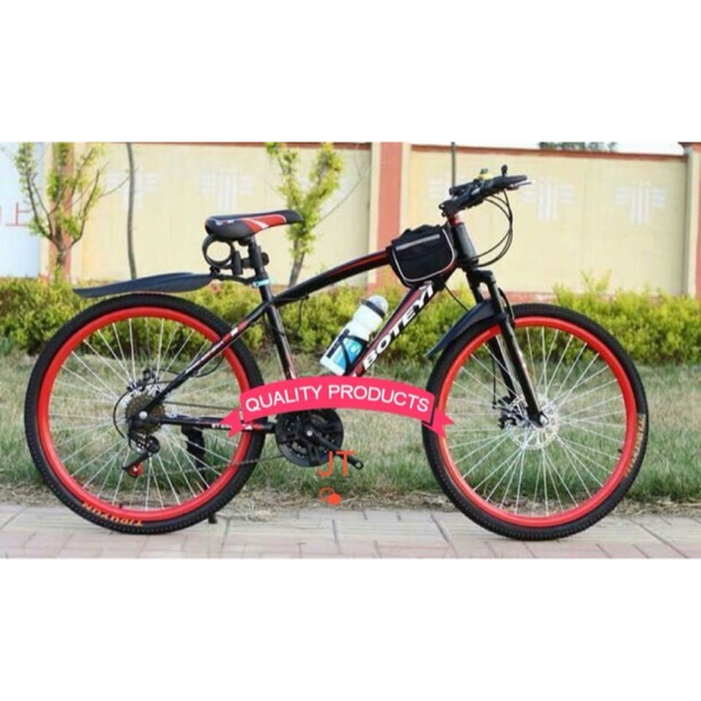 red mountain bike