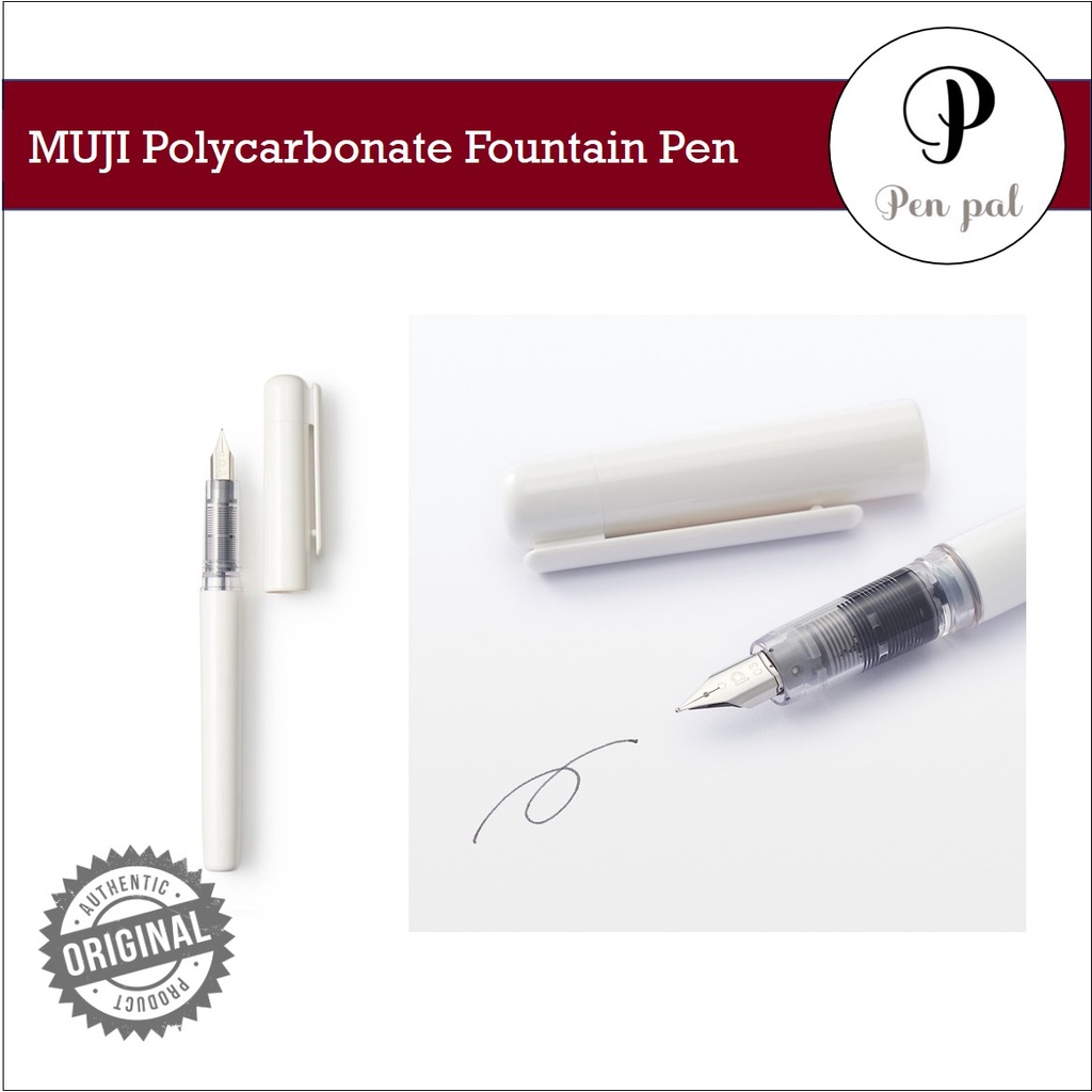 MUJI Polycarbonate Fountain Pen Shopee Philippines